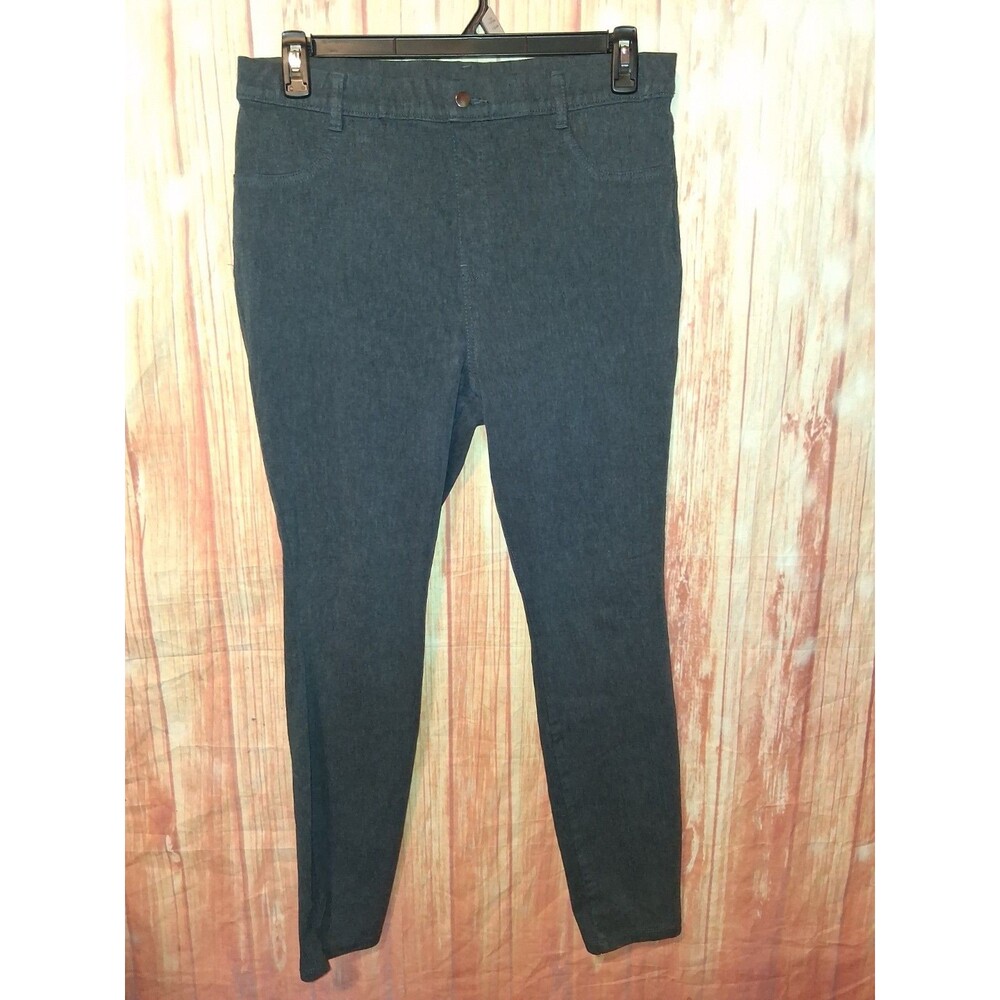 Time & Tru Gray Taper Crop Pull-on Pants Sz XL
